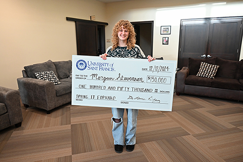 Morgan Stevenson of Oak Farm Montessori School wins Pay It Forward Scholarship